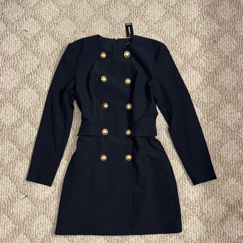 Black short Length Dress with Long Sleeves for Cocktail